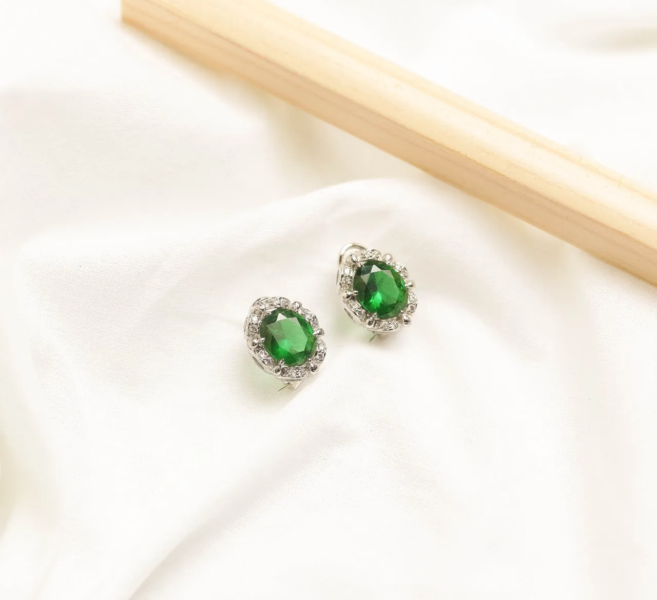 The Majestic Green Earings (925 Sterling Silver)