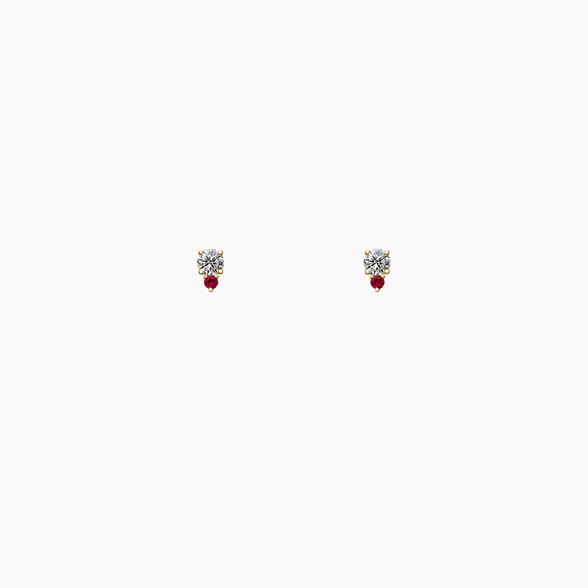 The Olivia Diamond & Ruby Studs