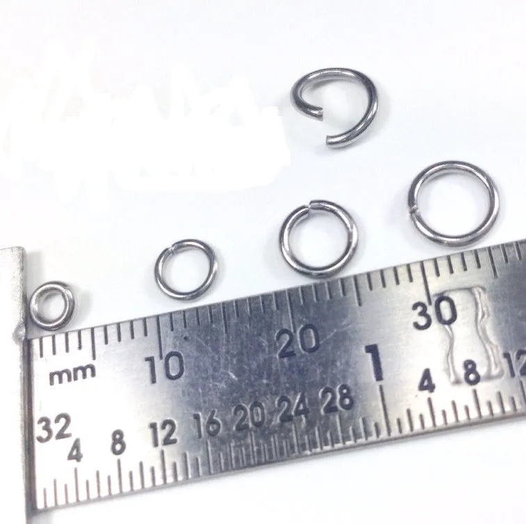 Thin Stainless Steel Jump Rings, 0.7mm thick