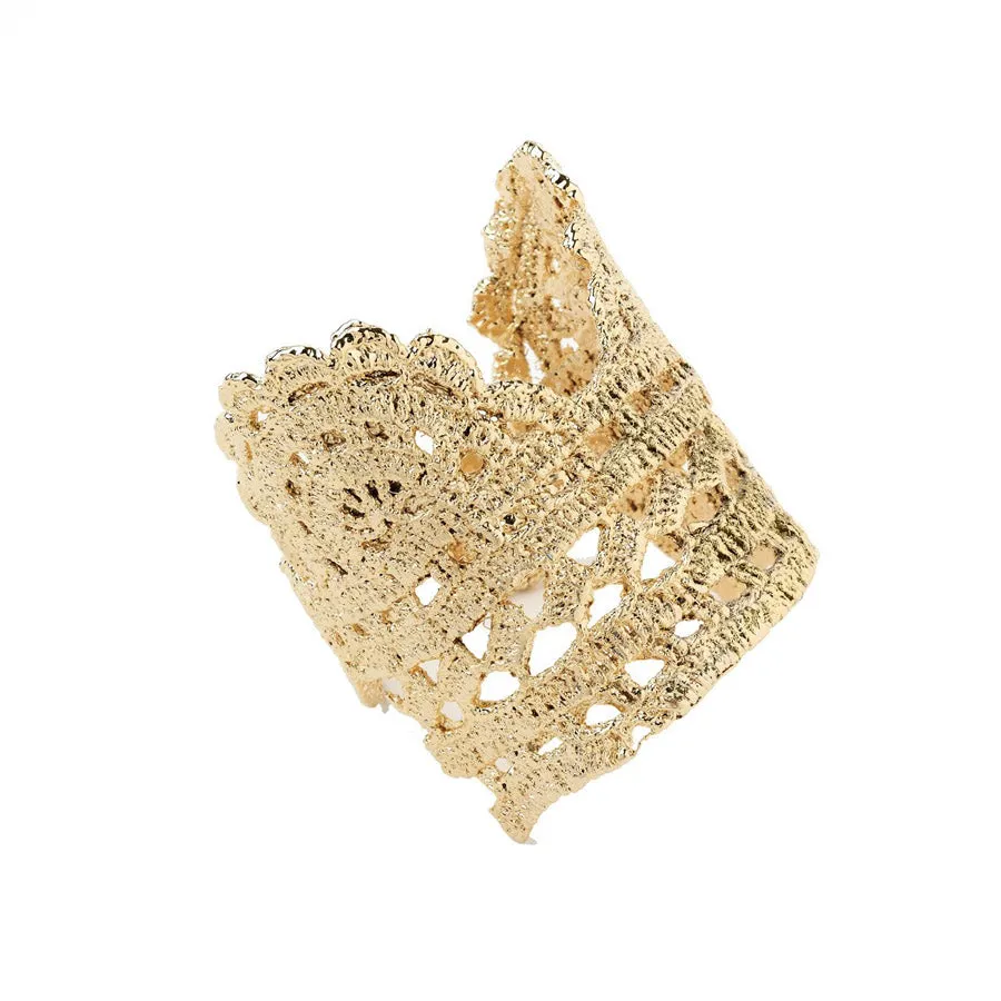 Timothea Cuff in Lace Crochet