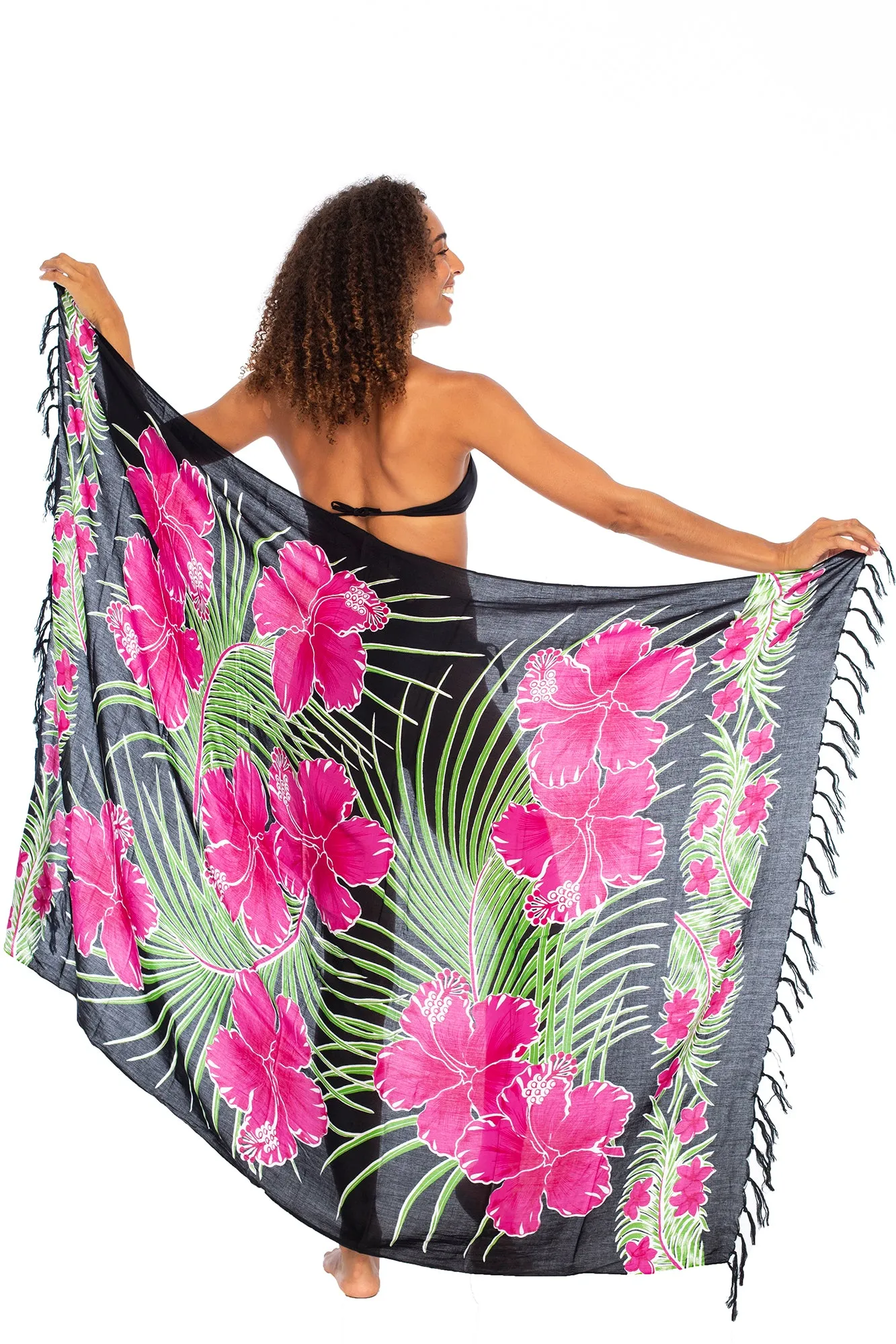 Tropical Sarong Wrap Cover Up