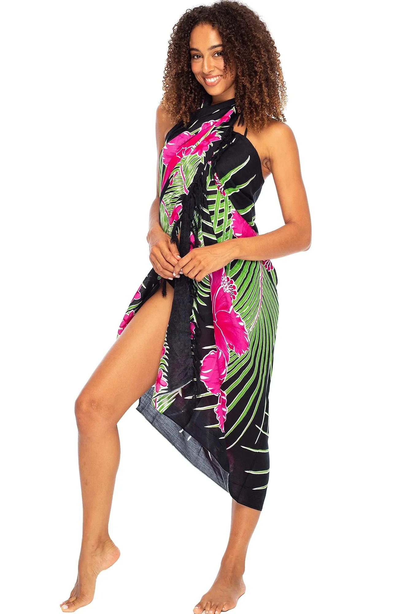 Tropical Sarong Wrap Cover Up