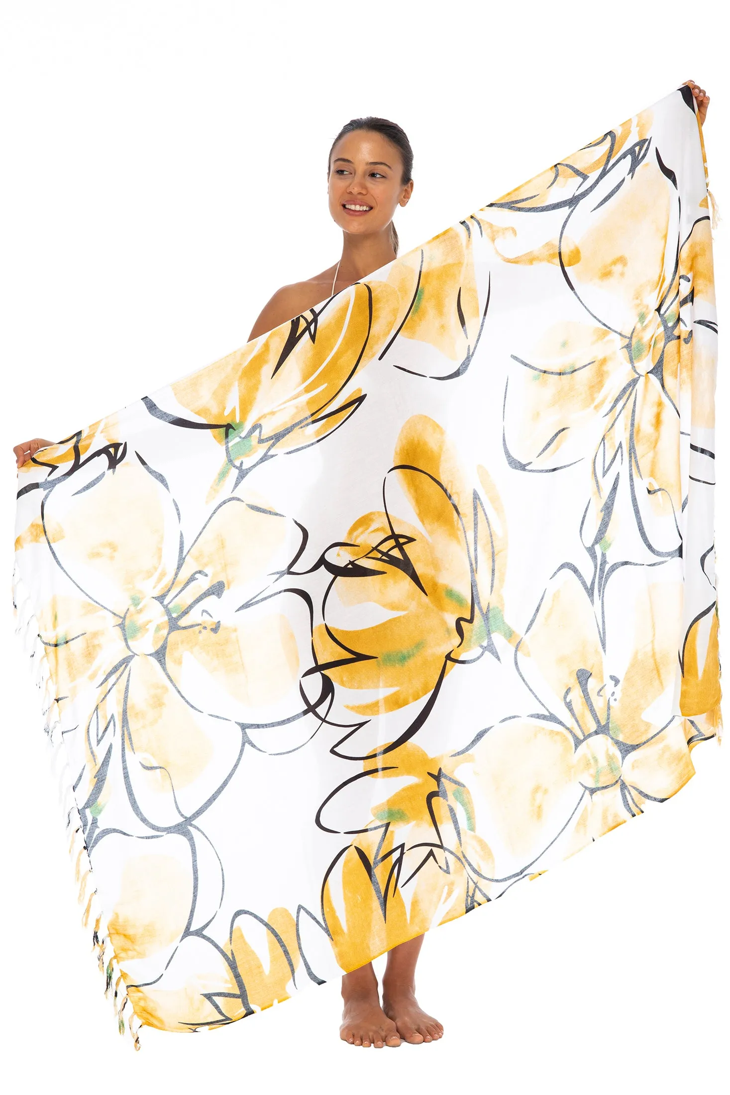 Tropical Sarong Wrap Cover Up