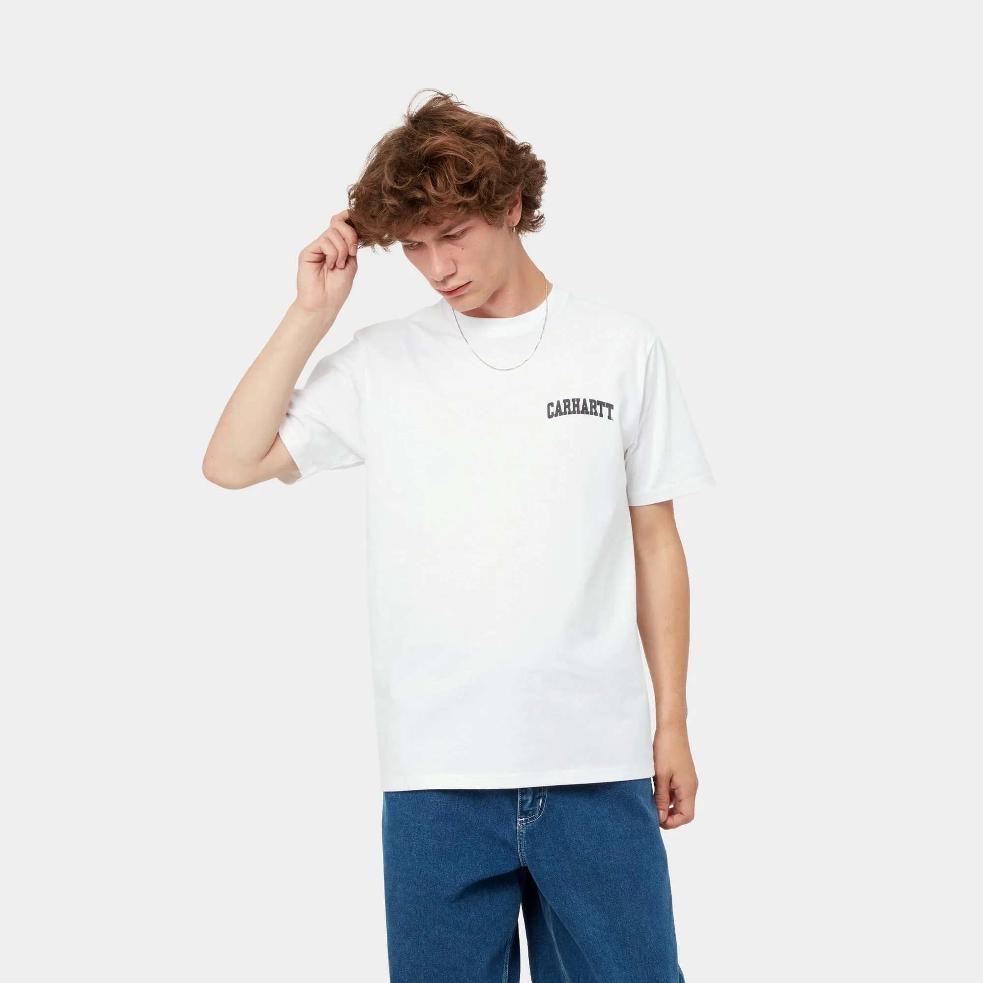 University Script T-Shirt | White