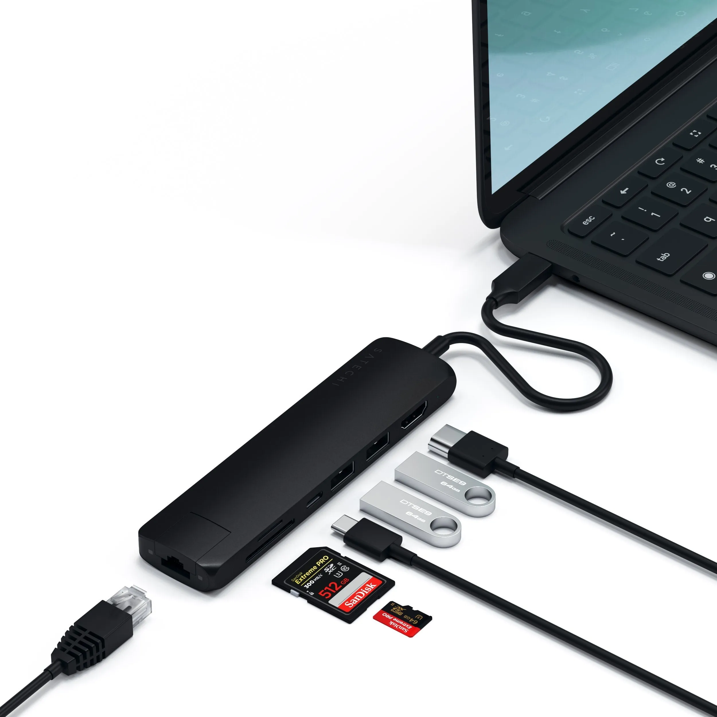 USB-C Slim Multi-Port with Ethernet Adapter