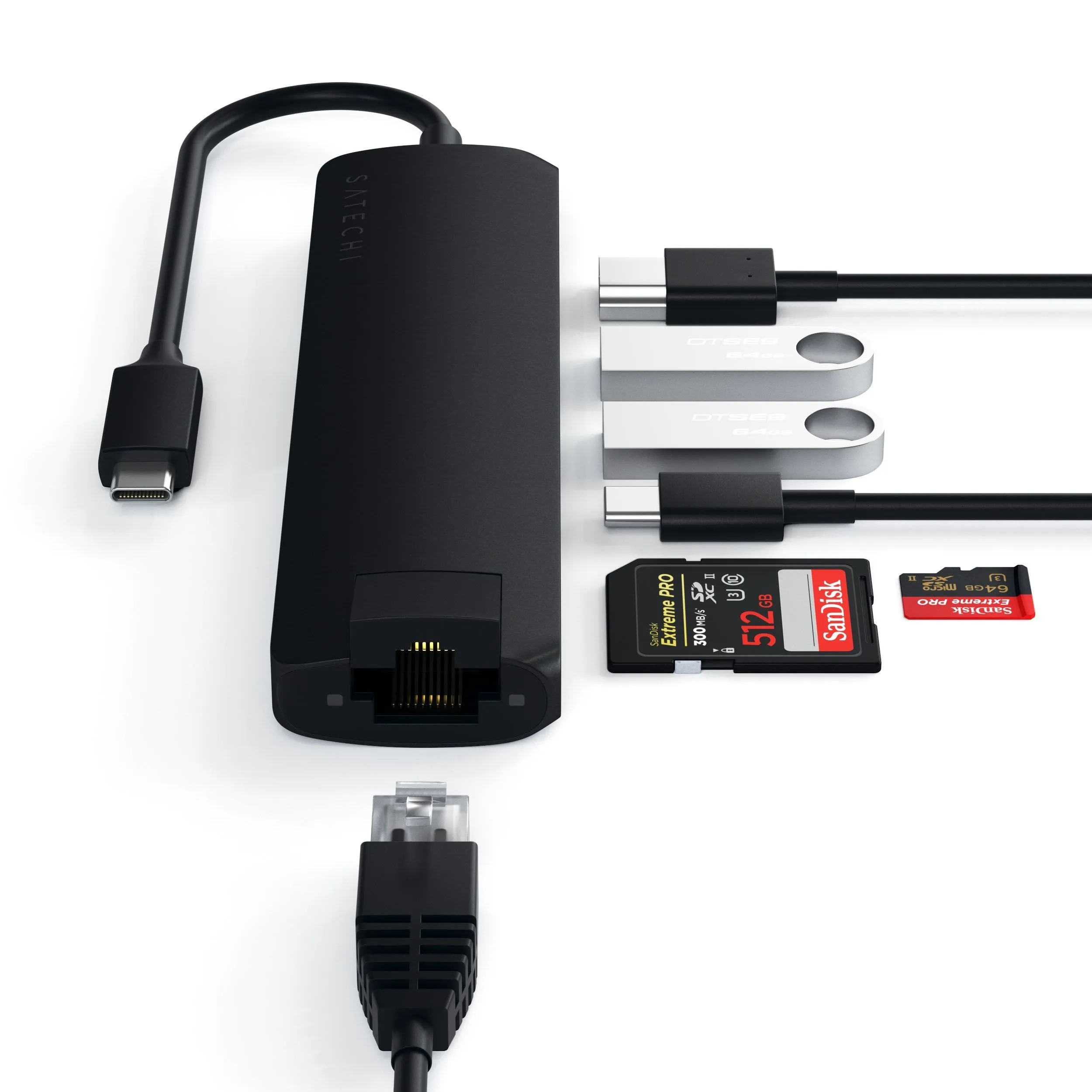 USB-C Slim Multi-Port with Ethernet Adapter