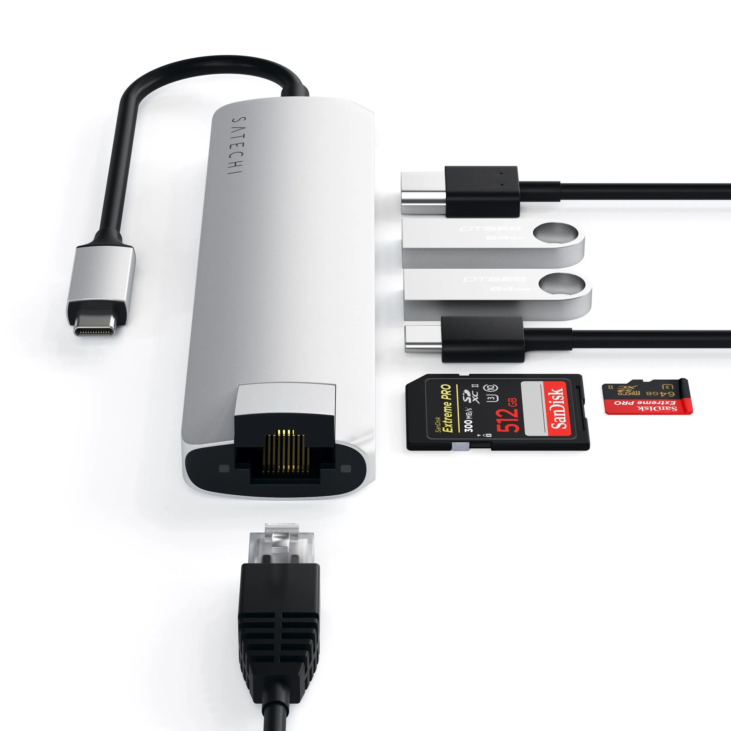 USB-C Slim Multi-Port with Ethernet Adapter