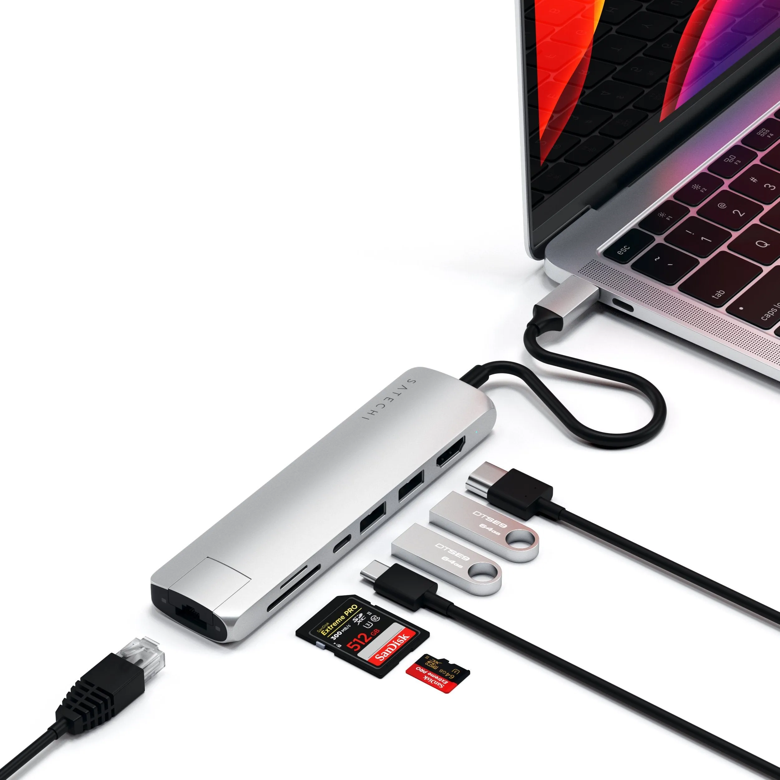 USB-C Slim Multi-Port with Ethernet Adapter