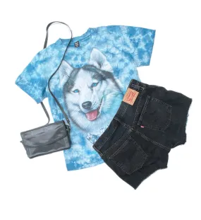 Vintage Tie Dye Husky T-shirt