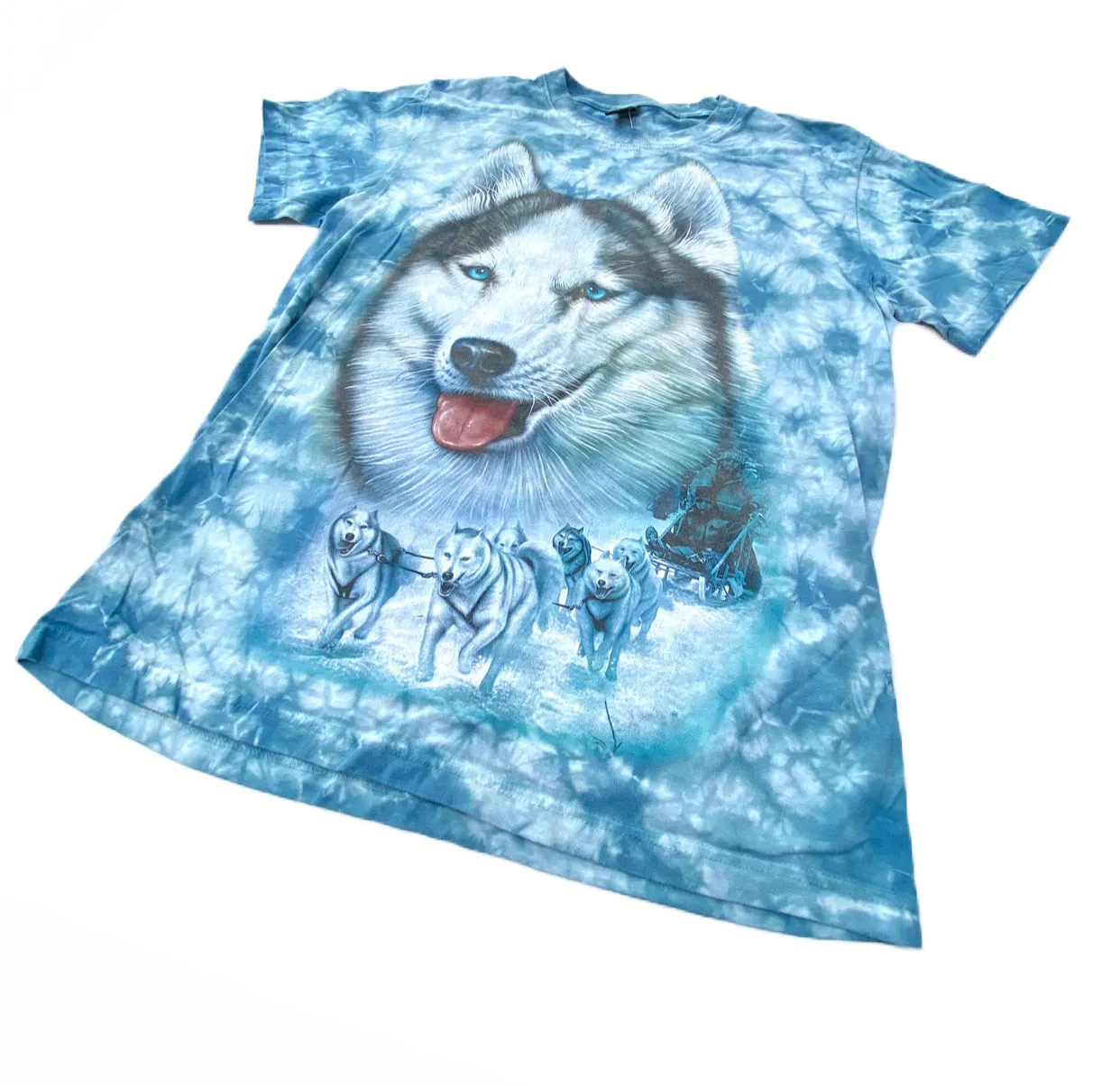 Vintage Tie Dye Husky T-shirt