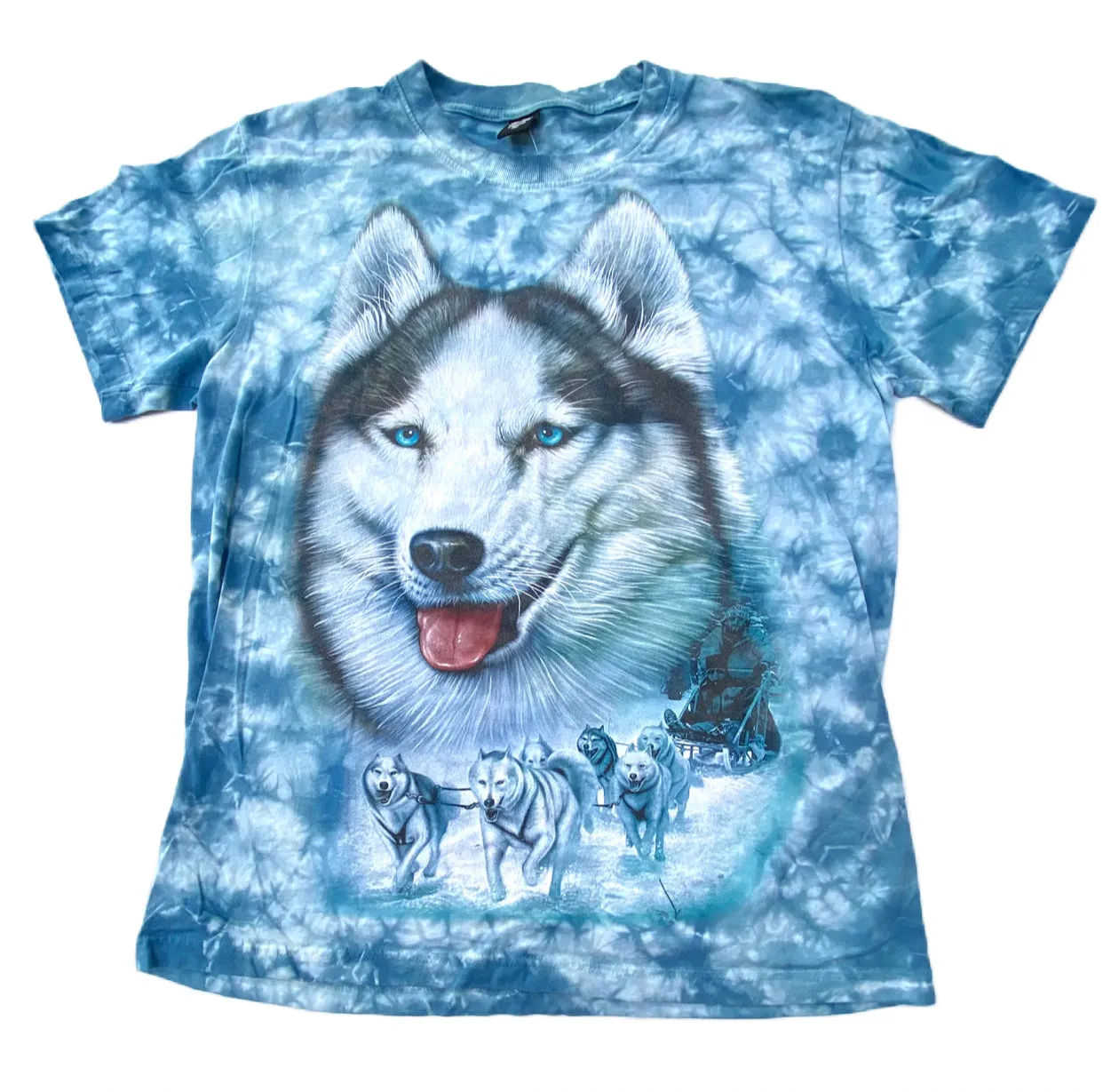 Vintage Tie Dye Husky T-shirt