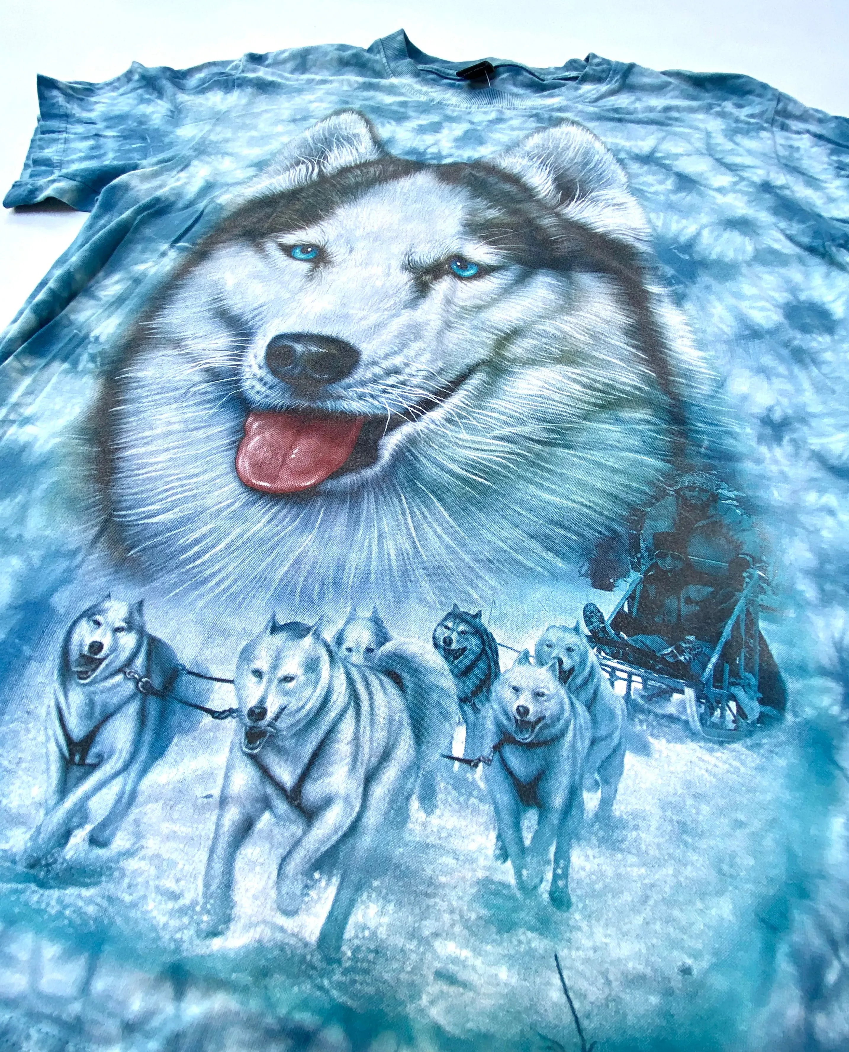 Vintage Tie Dye Husky T-shirt