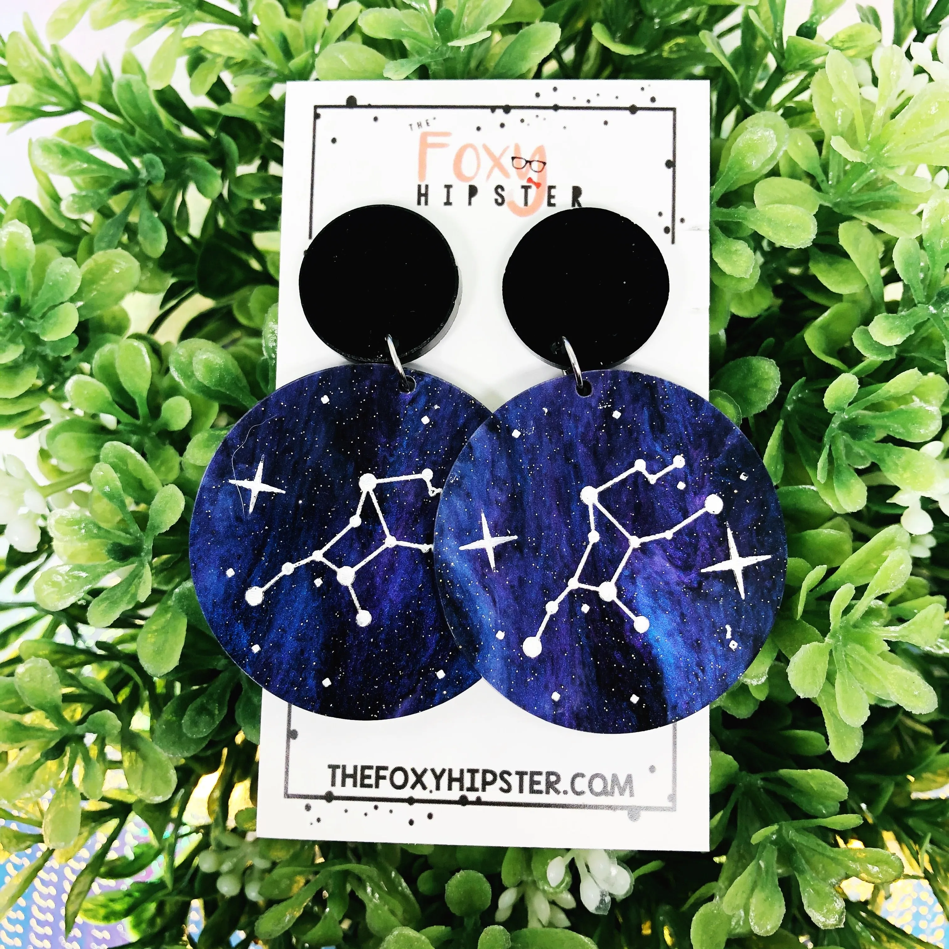 VIRGO Astrology Zodiac Constellation Dangle Drop Earrings