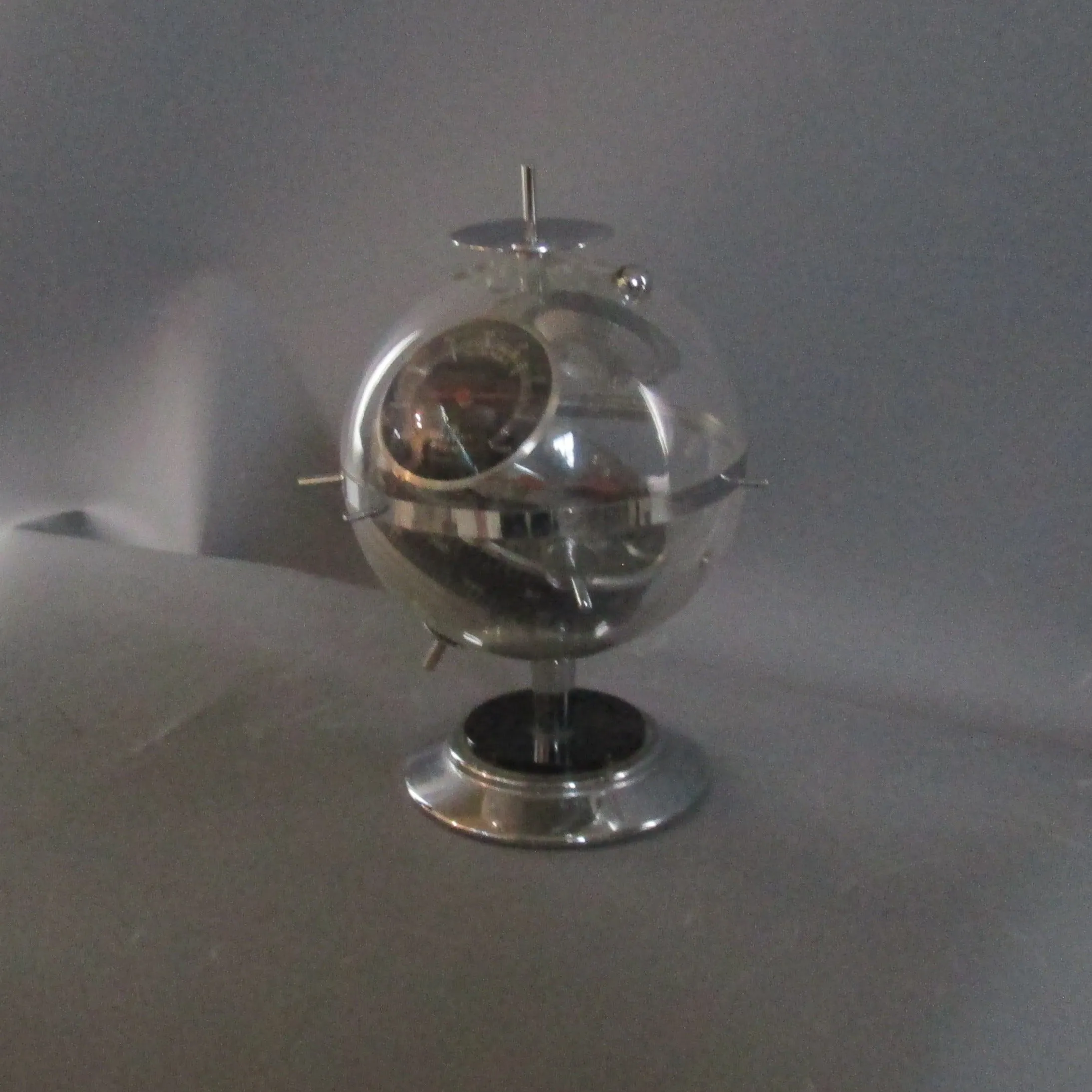 West German Sputnik Space Age Desktop Barometer Vintage Mid Century c1950