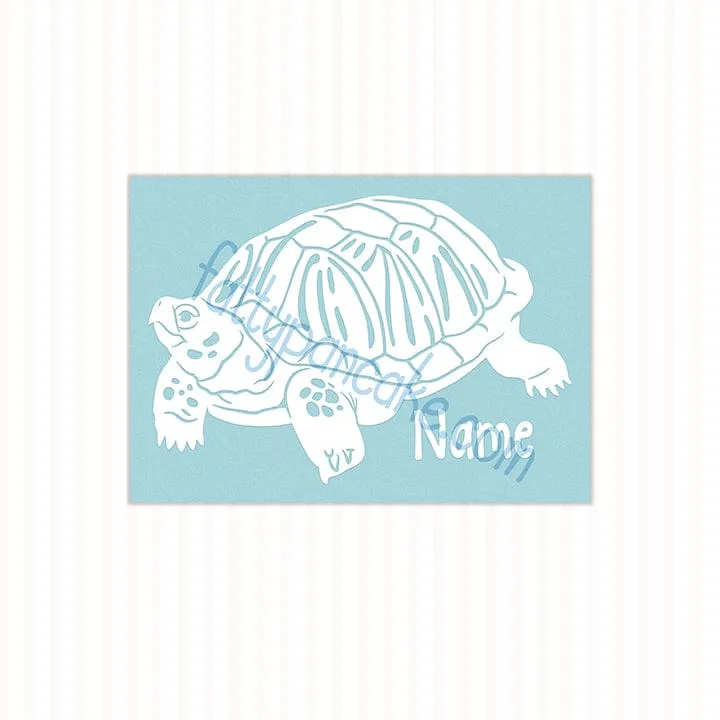 Western Box Turtle Decal, Waterproof Vinyl Decal, Cute Reptile Gift