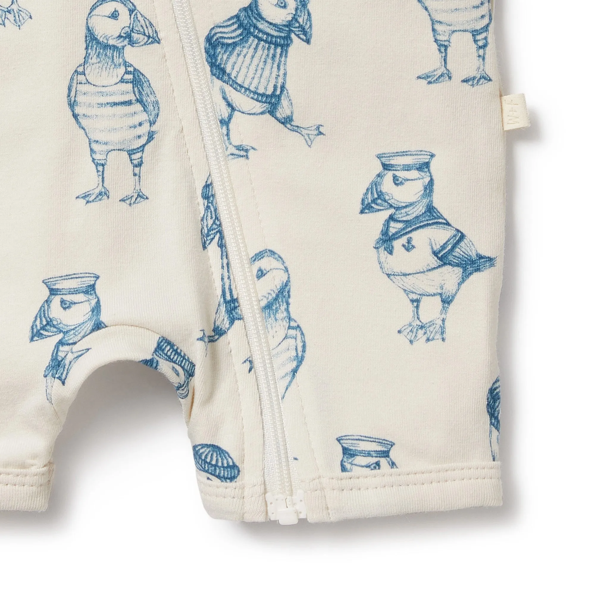 Wilson & Frenchy | Petit Puffin Organic Boyleg Zipsuit