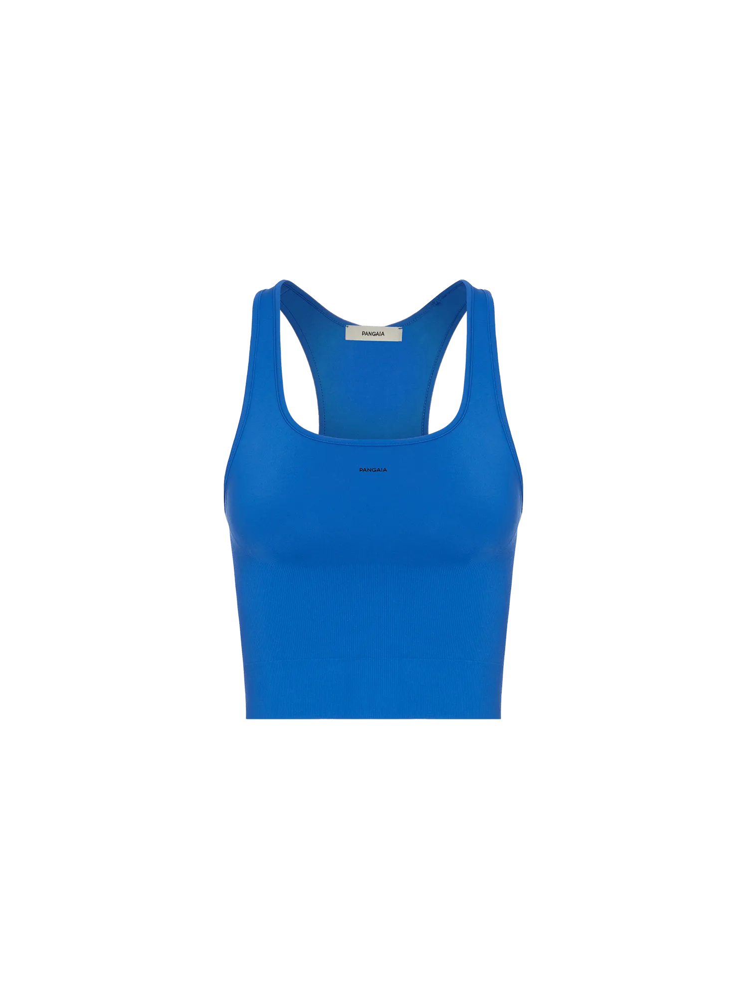 Women's Plant-Stretch Compressive Ribbed Tank Top—Cobalt Blue