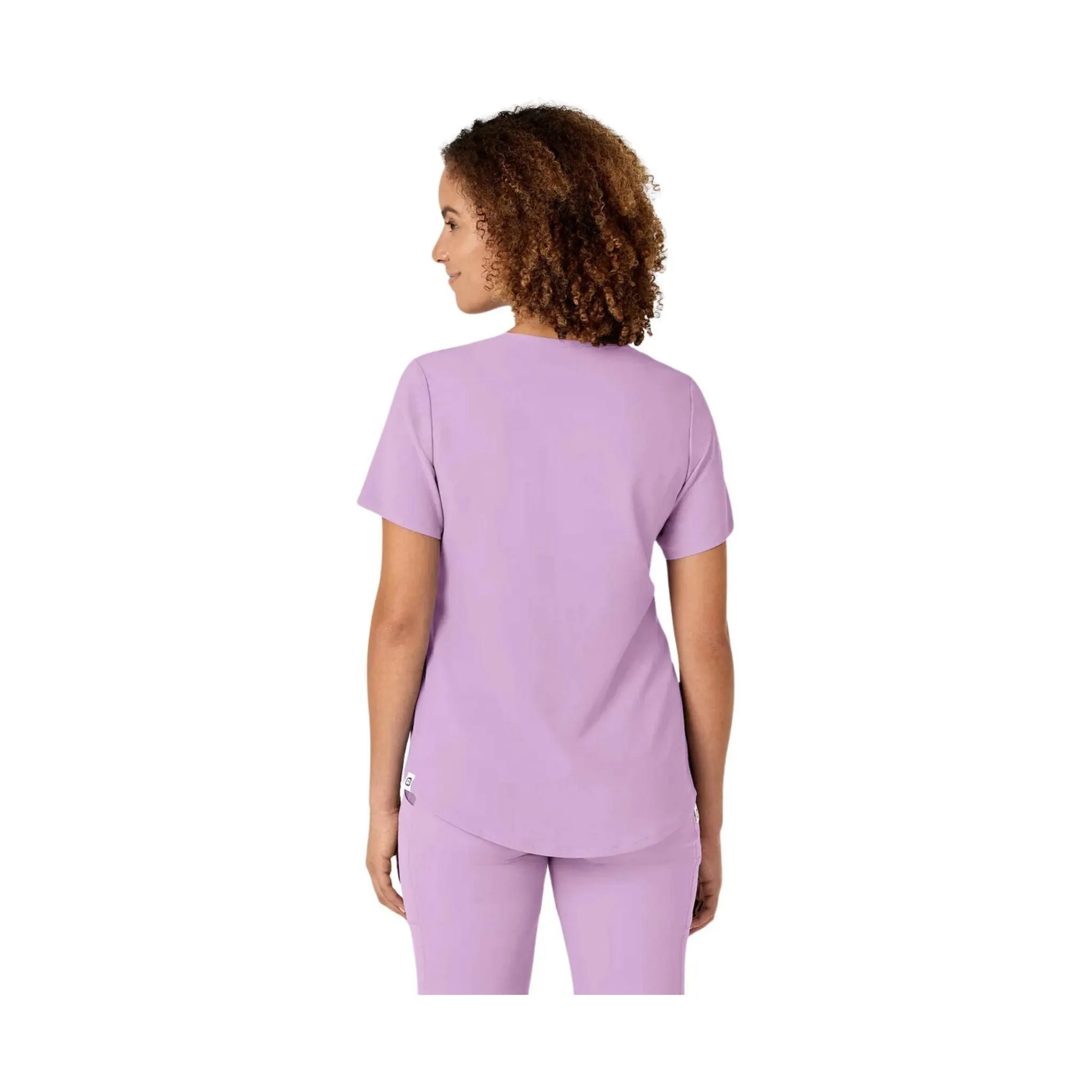 WonderWink Women's Renew V Neck Scrub Top - Violet Tulle