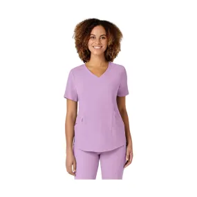 WonderWink Women's Renew V Neck Scrub Top - Violet Tulle